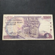UANG KUNO 10000 RUPIAH 1979 GAMELAN DUIT KERTAS LAMA INDONESIA ASLI