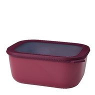 Mepal Cirqula 方形密封保鮮盒 3L(深)-野莓紅