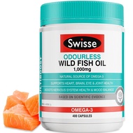 Swisse斯维诗 野生鱼油软胶囊Omega-3 1000mg400粒/瓶 中老年鱼油 守护心脑 海外进口