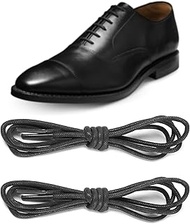 Dress Shoe Laces for AE Oxford, 2MM Thin Waxed Round Premium Shoelaces Mens Replacement Shoe Strings