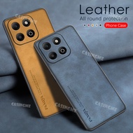 Honor X6b 2024 Leather Texture Phone Case Sheepskin Leather Phone Case For  Honor X6b X 6b X6 b Hono