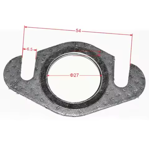 Zza For Suitable 2T 50cc 2T Roller Exhaust Pipe Gasket Screw Double Punch 50 Muffler Gasket Kit