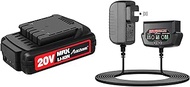 AVID POWER 20V MAX 2.0 Ah Lithium Ion Rechargeable Battery, Only Fit for Specified 20V Cordless Tool