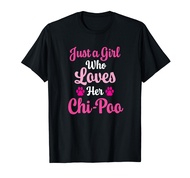 Chi-Poo Design for Women: Just a Girl Who Loves Her Chi-Poo T-Shirt