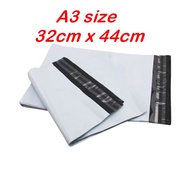 A3 Size White Courier Bag 32cm X 44cm, 1pc