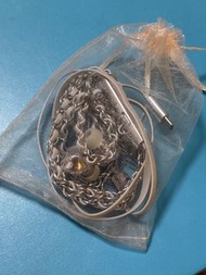 White Earphones with Chain Diesel silver 耳機