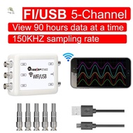 HOTTOOLTOP ET602 5 Channels  2.4G USB Oscilloscope Synchronous Display Sampling Rate 150kHz Automati