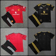 Kids Suit EMYU 2025/2026 Jersey Kids Set M4NCH3ST3R UN1T3D M4N UTD New 24/25 Super Children's Suit C