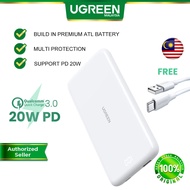 UGREEN 20W PD QC 3.0 Fast Charging PowerBank 10000mAh Portable Charger Lightweight Power Bank Type C