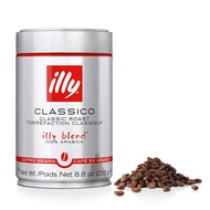 illy Classico whole bean coffee,medium roast, classic roast, chocolate and caramel notes,Arabica cof