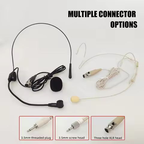 Top Quality Singing Headset Mic Unidirectional Headworn Microphone For Sennheiser Shure AKG Wireless
