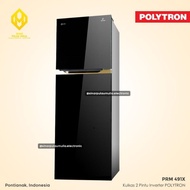 Polytron Kulkas 2 Pintu 350 Liter Inverter - PRM 491X / PRM 491 X /
