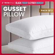 [Black Friday Deal]Utopia Bedding Gusseted Pillows Set - King, Queen, & Standard Size White - Pack o