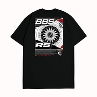 KRMK Unisex Distro T-Shirt with BBS RS Hologram Rim Image STREET WEAR