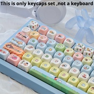 PBT Keycap MOA Crayon Cute Cartoon Shinchan Keycap Material Dye Sublimation Wooting Customized Keyca