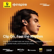 【BASEUS X Sound by BOSE】Baseus Inspire XC1 Open-Ear True Wireless Earbuds Clip on Design Earphone wi