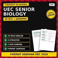 UEC Senior Middle Biology 高中统考生物 Format Sebenar 2026 Skema Jawapan PDF
