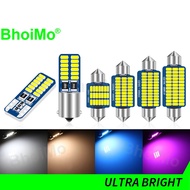BhoiMo High Quality t10 led dome Light car interior light Festoon 31mm ba9s led t4w w5w C10W C5W 28MM 3014 36mm 39mm 41mm indicator reading door license plate Rear tail trunk park light auto motor Motorcycle car led lamp bulb signal light DC12V warm white