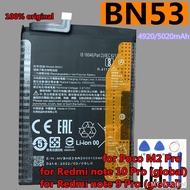 Original High Quality BN53 BM53 BN62 BN63 Battery for Xiaomi Redmi Note 9T 9 10 Prime Global Poco M3 M2 Mi 10T Pro 4G 5G Phone rml