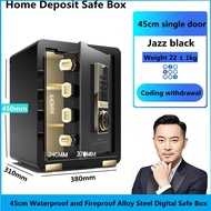 45cm Waterproof and Fireproof Alloy Steel Digital Safe Box Home Safe Box Fireproof Waterproof with Digital Keypad and Lock 45/60cm for Home Business Office Hotel Money