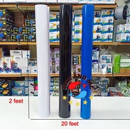 STICKER FOR AQUARIUM BACKGROUND FISH TANK BLUE &BLACK & WHITE ( 1 feet =12" )