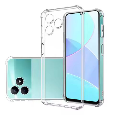 Shockproof Clear Case for Realme C51 RMX3830 6.74" Soft Silicone Transparent Back Covers for Realme 