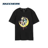 【SG In stock】 Skechers Sailor Moon Women Knit Short Sleeve Tee - L220W152-002K