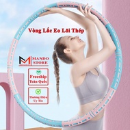 Stainless Steel Core Foam-Coated Hula Hoops with Adjustable Weight, Hula Hoops for Firming Abdominal