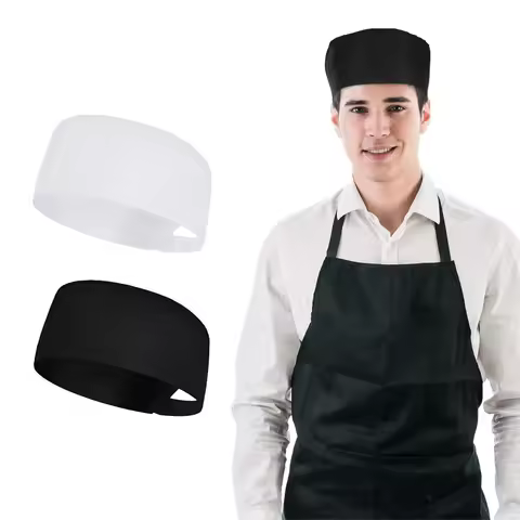 Mesh Top Thick Thin Net Cap Sushi Restaurant Waiter Chef Hat Catering Cafe Bakery Cook Cap Japanese 