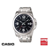 CASIO นาฬิกาข้อมือ CASIO รุ่น MTP-1314D-1AVDF วัสดุสเตนเลสสตีล สีดำ
