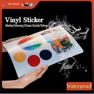 Printable Sticker Paper [waterproof ] A4 size Vinyl sticker paper 20/50 Sheets for Inkjet printers