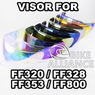 ✔READY STOCK✔ VISOR HELMET FOR FF353 FF320 FF328 FF800 353 320 328 800 HELMET RAINBOW TRANSPARENT RE