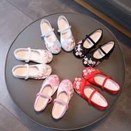 汉服鞋子女童中国风儿童绣花鞋民族古风表演出古装刺绣布鞋Princess Chinese Hanfu Shoes Child Embroidered Shoes Kids Girl