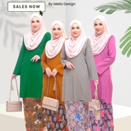 By Melia Design Batik Viral Baju Kurung Pesak Pahang Plain Ironless Tak Payah Gosok Cotton Lembut Halus Plus Size