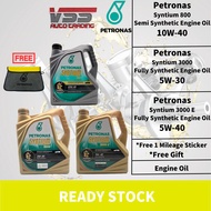 Petronas Syntium 800 10W-40 Semi Fully Synthetic Syntium 3000 5W30 5W-305W-40 Engine Oil 4L