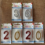 LILIN Glitter Number Candles