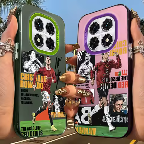 CR7 Frosted Case for Xiaomi Redmi Note 14 13 12 10 Pro Plus 11S 14C 13C 12C 9C 11S K70 K60 A2 A1 Tur