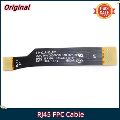 Original RJ45 FPC Cable For ThinkPad T490 T495 P43s T14 Gen1 Gen2 P14s Gen1 Gen2 Laptop 02HK980 DA30