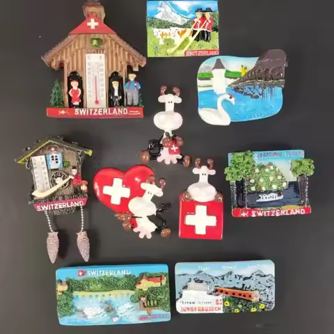 3D Refrigerator Magnet for Home Decoration, European, Luzern, Switzerland, Tourism, Landscape, Souve
