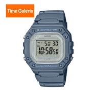 CASIO General Light Blue Strap Digital Watch W-218HC-2AVDF