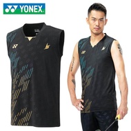 ใหม่ Yonex แบดมินตันสวมเสื้อแขนกุดผู้ชายแห้งเร็ว LIN Dan competition เฉพาะเสื้อ