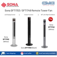 Sona 46" Tower Fan with Remote Control, Timer and LCD Display SFT1703 / SFT1719