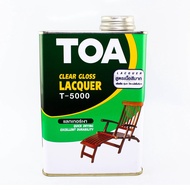 แล็คเกอร์เงา TOA T5000 แล็กเกอร์ เคลือบเงาไม้ ขนาด 0.946ลิตร (1/4 กล.) สีทาไม้ สีเงาทาไม้ ทีโอเอ แลค
