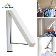 Portable Folding Wall Hanger Mount Retractable Clothes Drying Hangers