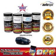 AUTOSPA Touch Up Paint Nissan Livina 3pcs/Set (Base Coat + Solvent + Clear Coat)