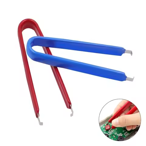 2/4 Pcs IC Extractor U Type Tweezers Mobile Phone Repair Tool Chip Electronic Component Parts Extrac