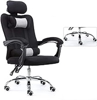 Computer Chair Office Chair Gaming Chair Ergonomic Mesh Chair Swivel Chair Boss Chair Linkage Armrest (Color : Black) interesting