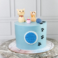 one month cake kue ulang tahun tema kucing cake ultah kucing