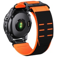 22mm 26mm Ventilated Bands Quick-dry Nylon Loop Band QuickFit Strap for Garmin Approach S70 47mm S62