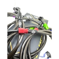 Front brake hose fitting 0-28 degrees 95cm gray carbon fiber Import